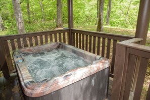 rear deck hot tub