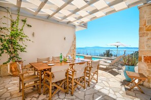 Dining with nature %26%238211%3B where the Ionian Sea meets the rolling hills of Corfu for an unforgettable experience%2E