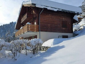Neige, Jour, Propriété, Bâtiment, Ciel, Fenêtre, Plante, Pente, Maison, Arbre