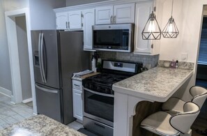 Easily prepare a 5-star meal in our well stocked, state of the art kitchen.