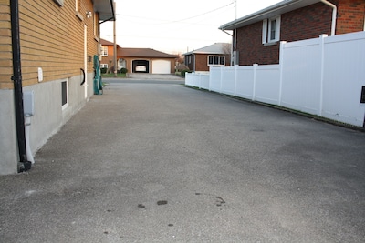 Three rooms, with each room having there own private bathroom. Outdoor Hot Tub. 