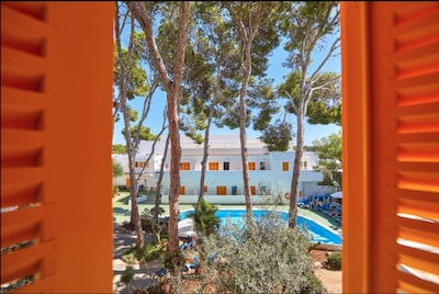 Holiday Apartment 'Ariel 1 Gavimarhotels' with Wi-Fi, Balcony, Shared Garden & Pool; Parking Available