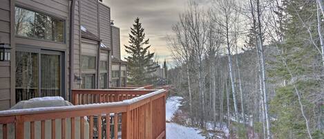 Deck View of the Ski-In/Ski-Out Trail