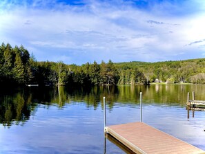 Dock on Lake Rescue just steps from the front door