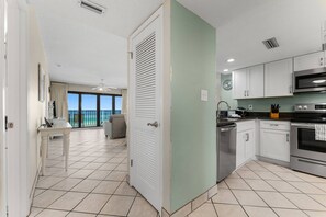 Open layout with beach views