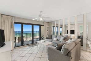 Living room with Gulf Views