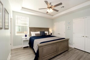 King Cool Touch mattress in primary bedroom ensures restful nights.
