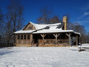 Cozy winter cabin