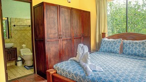 This room includes its own bathroom, making it the ideal personal sanctuary for relaxation and privacy