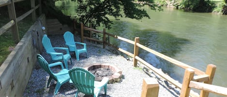 Fire Pit on the Coosawattee River
