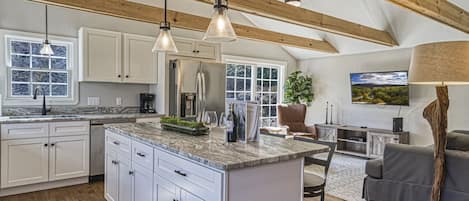 open kitchen living