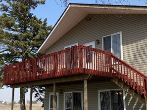 Sunset Deck on lake side of Lodge