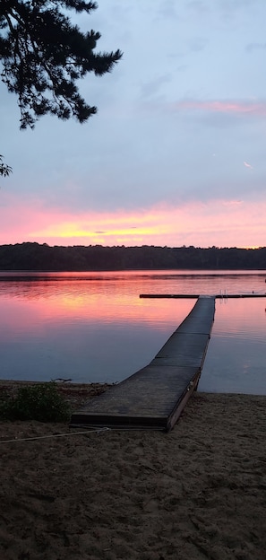 Summer sunset on the HOA beach/dock