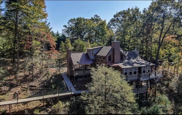 Whimsy Way is a single-family home w/a king master BR, & a loft BR w/4 twin beds