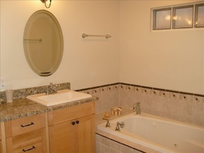 Master Bath/Walk-in Shower and Jacuzzi Tub - Lake Placid Vacation