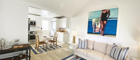 Idle Hour Cottage Sitting Room into Kitchen