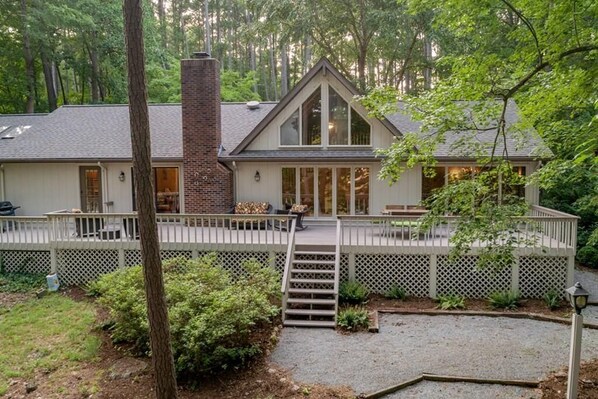 Lakeside of House.
