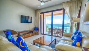 Living Area with Amazing Ocean Views