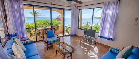 Living Area with Ocean Views