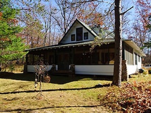 "From the call of loons to mist lifting from the lake, the setting is idyllic. And the house, especially the porch, just settles the soul."  Sue G.