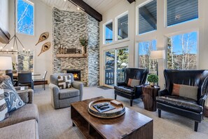 Living area with balcony access