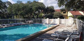 Pool steps away from your front door