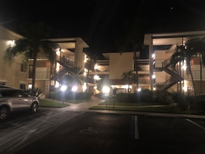 Front of Building at Night