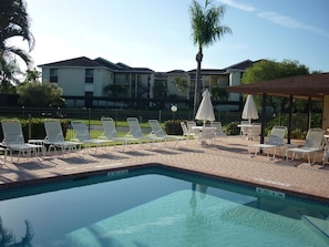 Satellite Pool directly outside of unit