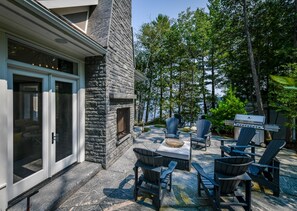 Upper Patio, Fireplace, Seating &amp; BBQ