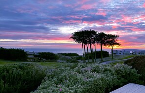 View of sunset from the house