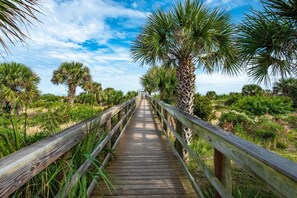 Enjoy this short boardwalk to the beach.