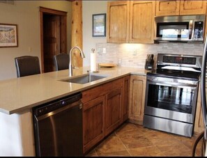 Newly renovated kitchen with all the amenities you need to make delicious meals