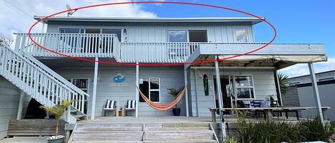 Beach Villa, top floor of the lodge.