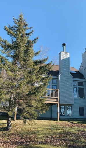 Corner house with mountain views