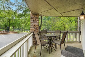 Covered Deck with a Lake View, Watch the Kids at the Playground from the Deck!