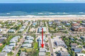 A short walk up the street and you can walk over the dune to our beautiful white sandy beach!