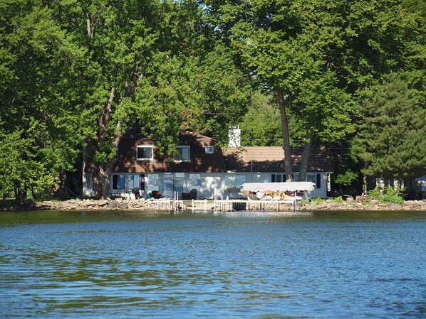 View of the house from the lake.