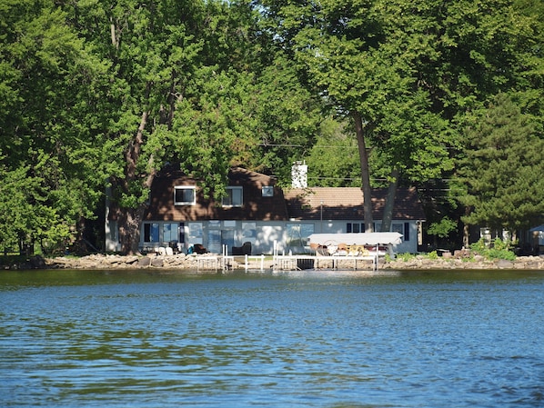 View of the house from the lake.