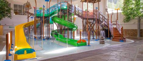 Property features an Indoor Water park, open year-round!