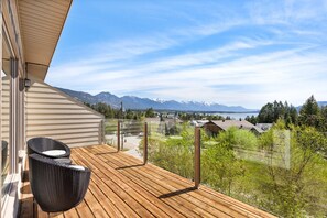 Private top-floor balcony with mountain & lake windermere views.