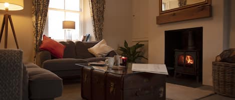 Sitting Room with wood burning stove