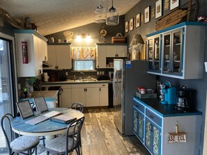 Fully stocked kitchen