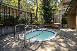 Common area hot tub