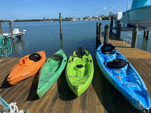 4 kayaks available 
3 single 
1 tandem