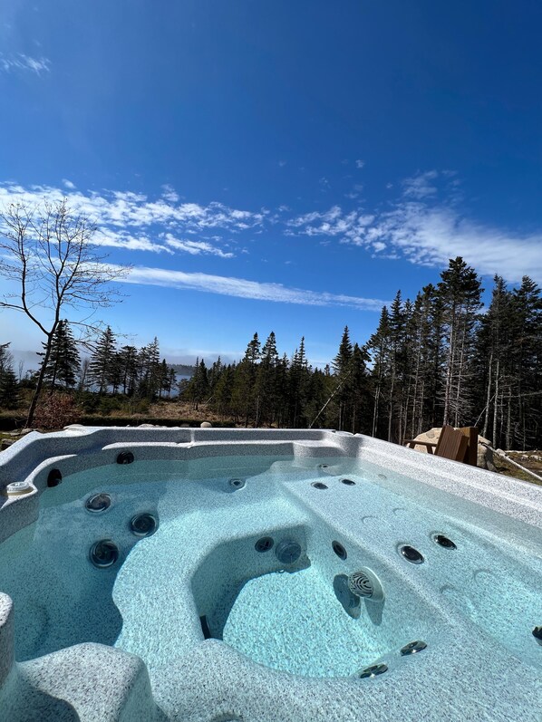 Outdoor hot tub