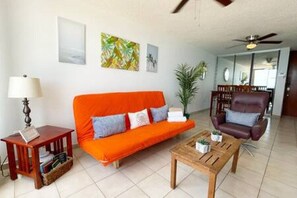 Spacious living room with an amazing view!