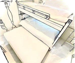 A room that can accommodate up to three people