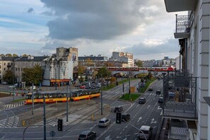 View from the apartment of the surrounding area. 