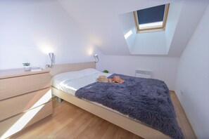 Drift to sleep in a comfortable bed after a wonderful day outside.