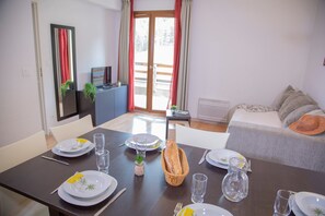 Settle into the dining area and enjoy a nice meal.